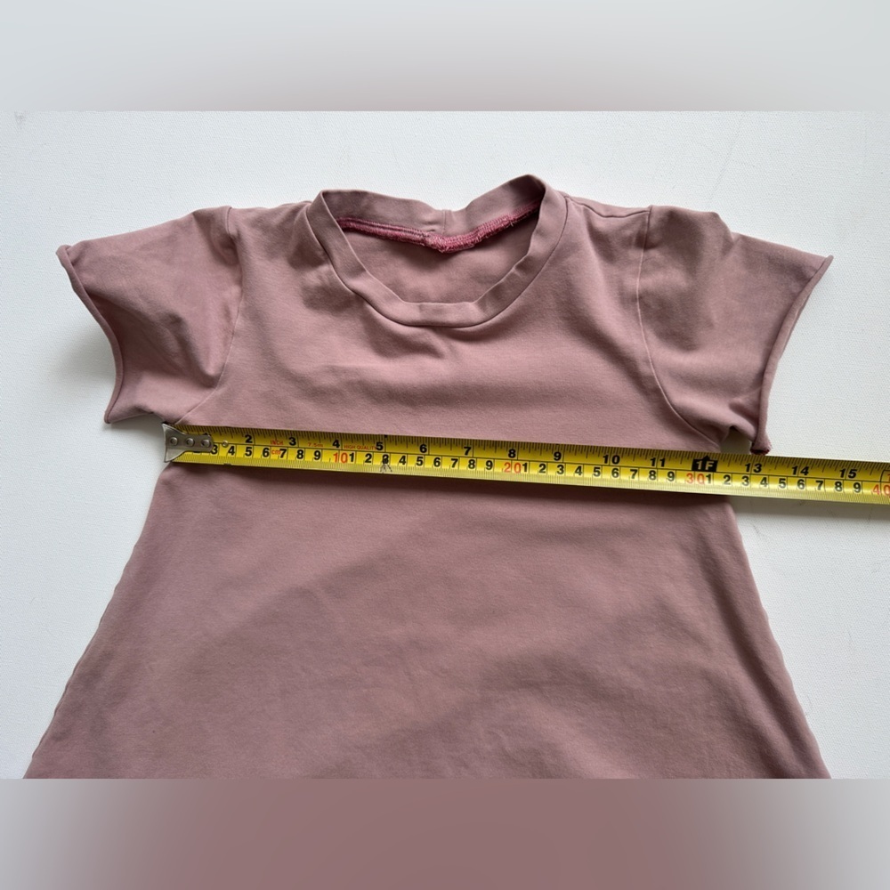 Sunlit Valley - Shirt Sleeve - T-Shirt Dresses - Green/Pink Size 5-6T - Picture 6 of 7